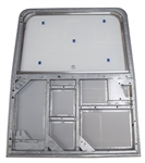 defender rear door plain glazed, galvanised