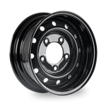 S1651650HDUTBLK - Black Steel Wolf Wheel Rim 16" x 6.5" ET0