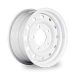 S1651650HDUTY -  White Steel Wolf Wheel Rim 16" x 6.5" ET0