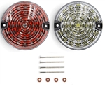 V-20431017 - Round LED Reverse & Fog Light Coloured (No Plinth) 95mm Inc Screws (S)