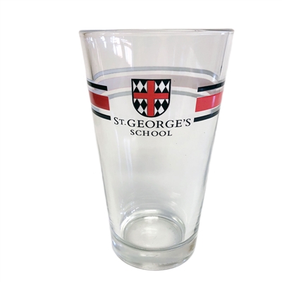 16oz Pint Glass w/ school logo