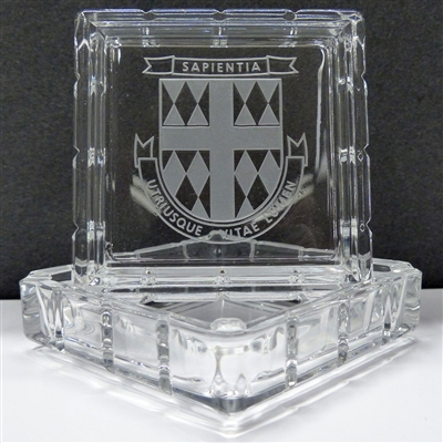 Etched crystal box