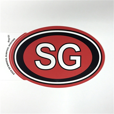 Decal (oval SG sticker)