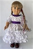 Lovvbugg Reproduction of Kirsten Midsummer Dress  for 18 inch American Girl Doll Clothes