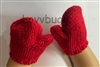 Red Gloves Mittens for American Girl 18 inch and Baby Doll Clothes Coat Accessory