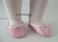 Almost Perfect Pink Ballet Class Slippers for 18 inch American Girl Doll Shoes