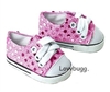 Pink Sequins Sneakers for American Girl 18 inch or Bitty Baby Born Doll Shoes