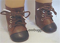 Brown 2-Tone Boots