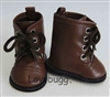 Brown Lace Up Riding Boots