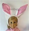 Pink Gingham Bunny Rabbit Ears