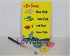 Dr. Seuss One Fish Note Set with Mini Pencil for American Girl 18 inch Doll School Supplies Accessory