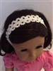 Lacy White Headband