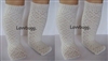 2 Pairs Ivory Lattice Socks