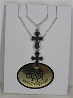 Silver Points Cross Necklaces