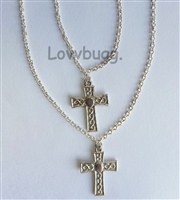 Julie Monstrance Silver Cross Necklaces