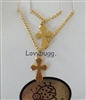 Gold Point Cross Necklaces