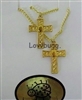 Gold Monstrance Cross Necklaces