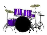 Mini Blue Drum Set