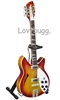 Geo Harrison Sunburst Guitar Mini