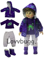 Dinosaur Rain Jacket Set