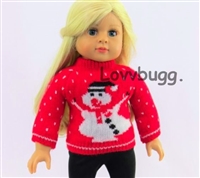 Red Snowman Sweater