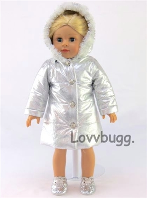 Silver Puffer Coat