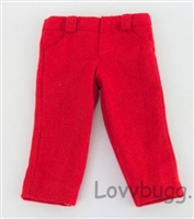 Red Wool Pants