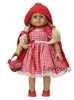 Little Red Riding Hood Costume with Basket for 18 inch American Girl or Baby Doll Clothes