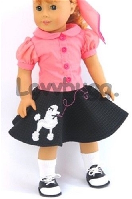 Poodle Skirt with Shoes Costume