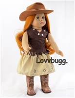 Full Set Brown Cowgirl Costume