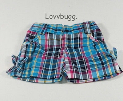 Blue and Pink Plaid Shorts