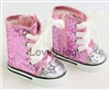 Pink Glitter High Tops