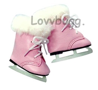 Pink Furry Ice Skates