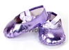 Lavender Purple Metallic Ballet Slippers