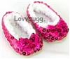 Pink Sequins Slippers