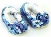 Blue Sequins Slippers