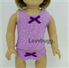 Panty and Cami Underwear Set for American Girl 18 inch or Bitty Baby Born Doll Clothes Accessory