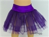 Purple Tutu Crinoline Slip Tulle Tutu Skirt for American Girl 18 inch or Bitty Baby Born Doll Clothes Accessory