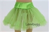 Lime Green Tutu Crinoline Slip Tulle Tutu Skirt for American Girl 18 inch or Bitty Baby Born Doll Clothes Accessory
