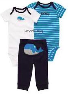 Whales Baby Sleeper Set