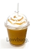 Caramel Frappuccino Fancy Coffee Drink for American Girl 18 inch Doll Food Accessory