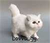 White Cat Kitty Standing for American Girl 18 inch Doll Pet Accessory