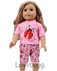 Pink Ladybug Pajamas