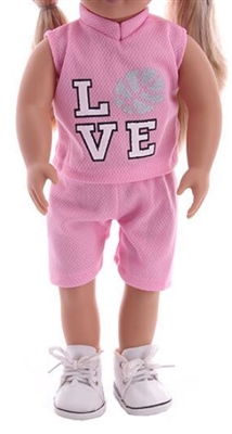 Pink LOVE Sports Uniform