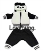 Furry Panda Hoodie  Pants Set