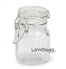 Mini Glass Spice Jar for American Girl 18 inch or Bitty Baby Born Doll Food Canning Day Accessory