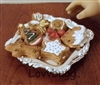 Christmas Cookies on Silver Tray for American Girl 18 inch Doll Food Accessory