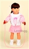 Pink Skirt Jump Rope Complete Set for American Girl 18 inch Julie or Modern Doll Clothes