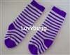Blue Stripe Soccer Socks for American Girl 18 inch or Bitty Baby Born Doll Accessory