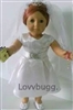 Communion Dress Complete Set with Shoes Bible and Rosary for American Girl 18 inch Doll Clothes
